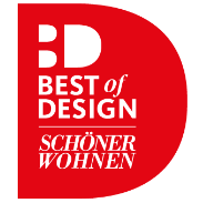 Prijs voor de beste meubels en woonaccessoires, uitgereikt door SCHÖNER WOHNEN, Europa's grootste woonmagazine.