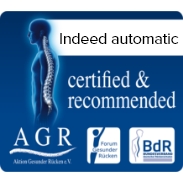 Beslissingsondersteuning bij de aankoop van producten die goed zijn voor de rug, door ÖKO-TEST beoordeeld als 'zeer goed'.