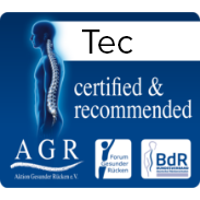 Beslissingsondersteuning bij de aankoop van producten die goed zijn voor de rug, door ÖKO-TEST beoordeeld als 'zeer goed'.