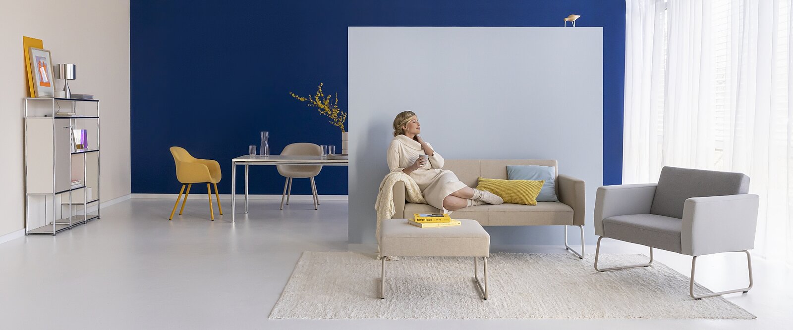 Gewoon neerploffen, het werk even vergeten en echt<br />
ontspannen … dat gaat thuis het best! Natuurlijk met Reefs flex!